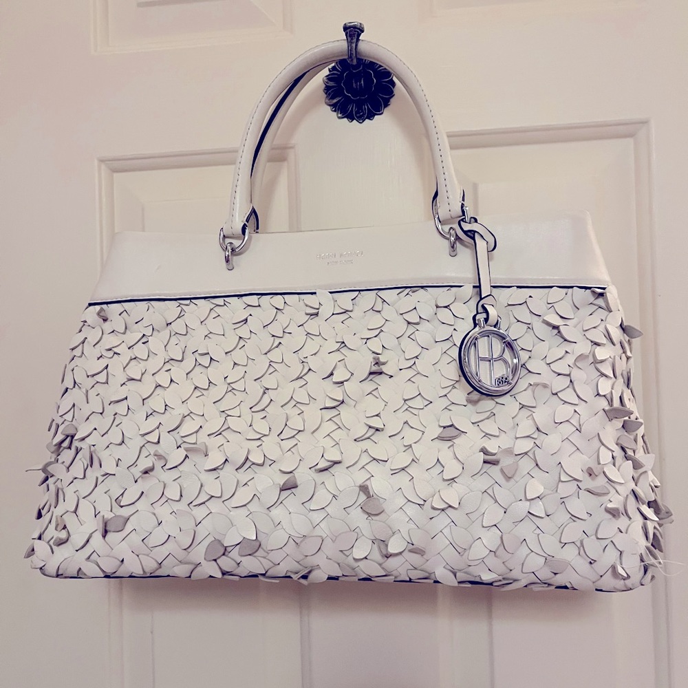 NWT Rare Limited Edition Henri Bendel Confetti Large Leather Tote Bag.